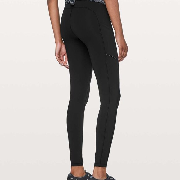 lululemon athletica Pants - Lululemon Speed Up Tight 28" Black Size 4 Full on Luxtreme